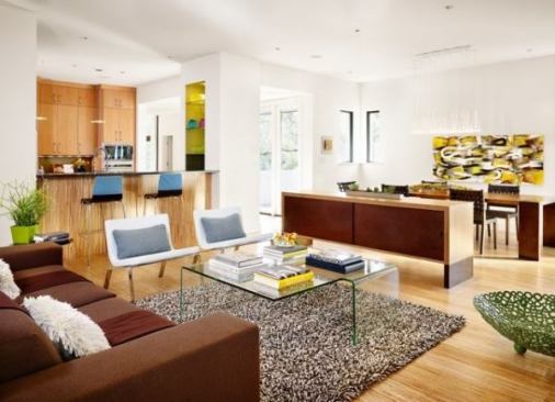 This new construction utilized materials and scale to blend a modern home into its Old Enfield neighborhood and received a 5-star Green Building Rating.