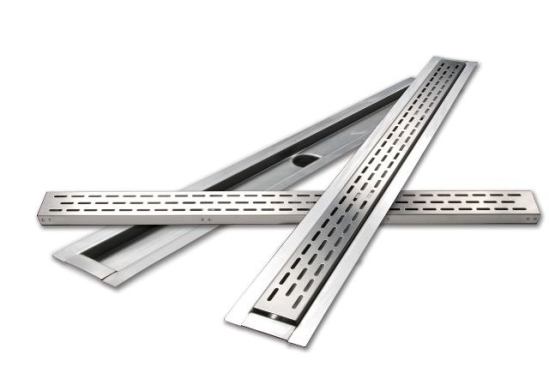 Hydro Ban is the latest entry in the linear drain category. The "trench drain" is specifically designed for bonded waterproofing installations using the manufacturer’s Hydro Ban waterproofing membrane. Featuring a low profile, the drains allows for the use of large-format tile and a single-plane slope to the drain. 
www.laticrete.com.