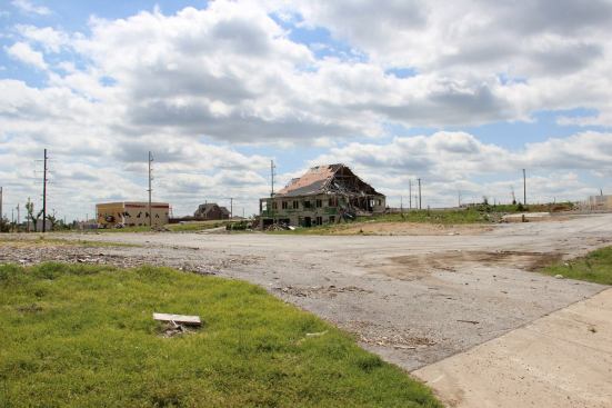 The ruined dentist’s office where the Huddleston family sheltered after their Chevy Suburban was destroyed in the tornado. When the family emerged from the vehicle, says Dianne Huddleston, “There was nothing. Everywhere was devastation.” The dentist’s office building was the only available shelter. (Eleven residents died in the collapse of a nursing home next door.)