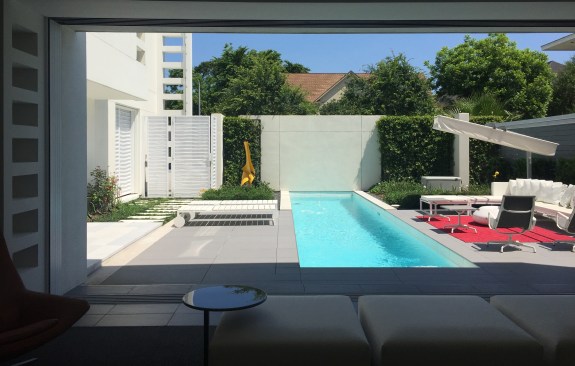 Courtyard view from Living Room