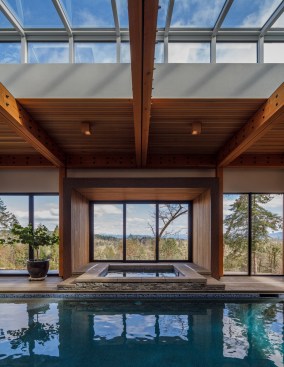 Pool House Spa & Skylight