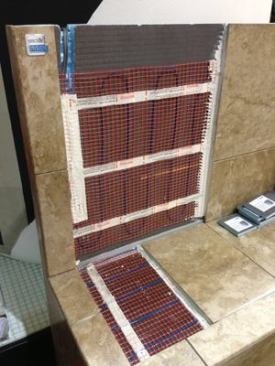 Bench Heating This British company is getting more attention in the US with its radiant heating product. Approved for a range of applications from under laminate flooring to inside the shower, such as in this shower seat, the elements are designed to heat the whole room, and not just the floor area. The sleek thermostat it works with has multiple settings to help users monitor energy use.
WarmUp | 888.927.6333 | warmup.com