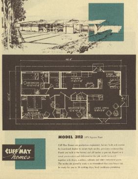 Cliff May and Chris Choate, Cliff May Homes leaflet, 1955 