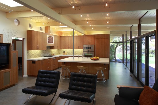 Residence, Hillsborough, CA, Kitchen, Family room