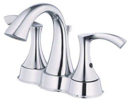 Danze  There are lots of good faucets with a great value proposition, and Danze is one of them. The Antioch two-handle centerset is made from solid brass and features ceramic disk cartridges for long-lasting performance. This one costs $125 for the chrome finish. 
www.danze.com.