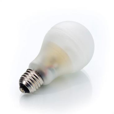 Incandescent-style CFLs  If you like compact fluorescent bulbs but you hate their spiral design, try a CFL product that looks exactly like an incandescent. The manufacturer has found a way to place the spiral tubes inside of a typical incandescent bulb’s glass dome. The dome is made from frosted glass, which gives it the appearance of a standard bulb. The undeniable coolness of this approach is not up for debate, unlike the topic of how people feel about CFLs, which is another story altogether.