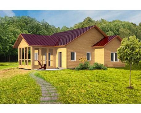 A rendering of a midsize plan from Unity’s Xyla collection.