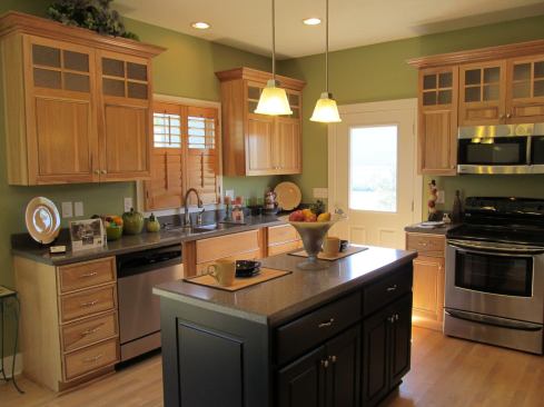 A kitchen inside one of its model homes. IBS offers customers a range of choices for cabinets, flooring and appliances.