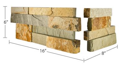 Offering hassle-free installation, the manufacturer’s Ochre Blend stone veneer panels measure 24 inches long and 6 inches thick so they go up faster. The company also offers an ingenious corner unit that makes the transition seamless. Four colors are available. http://www.norstoneusa.com.