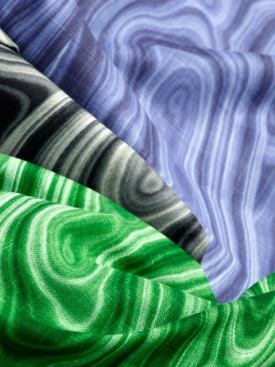 Malakos collection in Malachite, Ink, and Ultramarine