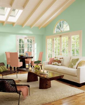 Aloe shown on the living room walls.