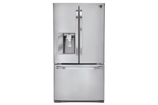 This counter-depth refrigerator stands flush with adjacent countertops for a built-in look and offers 25 cubic feet of storage capacity. It also features LG’s unique door-in-door compartment, a magnetically sealed storage space that provides convenient access to commonly used items. The external ice and water dispenser uses the company's Slim SpacePlus ice system for more storage space and door bins. The appliance is Energy Star rated and comes with a 10-year manufacturer’s warranty on its linear compressor. www.lg.com