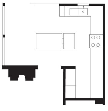 The floor plan.