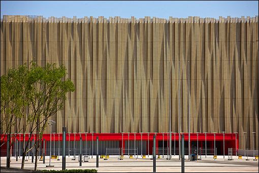Wu Ke Song Basketball Stadium, Beijing China, by the Beijing Architecture Research Institute.
