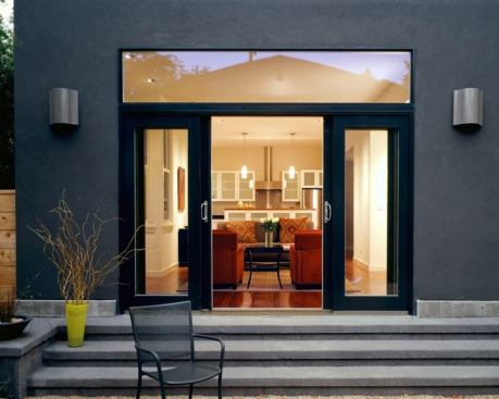 One of the units at night.