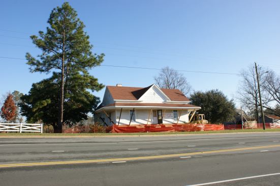 The farmhouse on moving day.