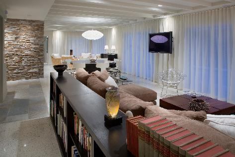 The open design plan allows for exterior views from any seating area.