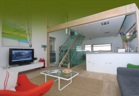Though the footprint appears small, the Lighthouse’s interior space planning is highly efficient.