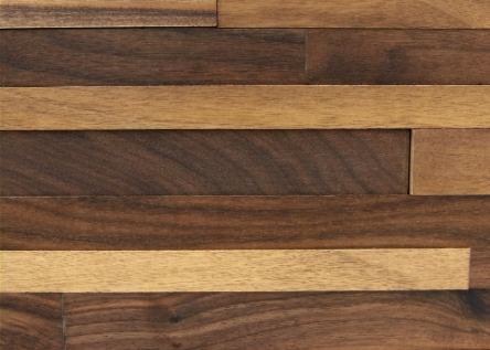 Unlike many interior wall claddings, FriendlyWall panels are made from solid hardwood to give rooms a warm, contemporary look. The panels are designed with an innovative interlocking system that fits together and can be installed within hours. The product shown here is walnut. 
www.finium.ca.