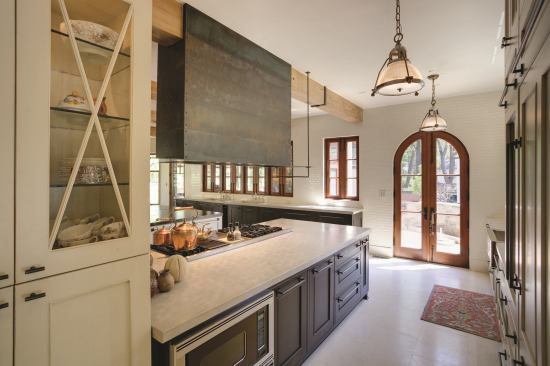 Aged steel hood. Project: Rosedale Kitchen, Bethesda, Md.; Designer/Fabricator: Raw Urth Designs, Bellevue, Colo.