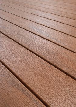 Fiberon Sanctuary cellular PVC decking features an acrylonitrile styrene acrylate finish that the manufacturer says is a proven technology in the automotive industry. The result, the company says, is decking with good color retention and durability, and a resistance to mold, mildew, and stains. It's also lighter than traditional composite products. Fiber Composites. 704-463-7120. www.fifiberondecking.com.