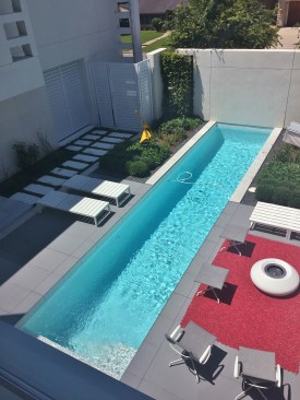 Courtyard view from Master Bedroom