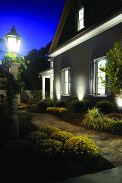 Gorgeous home at nightfall.