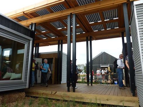 Together, the OMs offer homeowners storage and flexible, independently powered living spaces such as guest quarters, a home office, an exercise room, or art studio.
