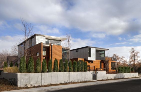 Originally, the project started out as three townhomes in typical urban fashion. But it developed in to a sort of Commune 2.0, with shared amenities like shared storage and garage space. 