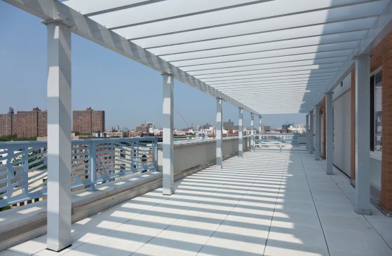 A rooftop patio will provide tenants with a place to socialize and relax outdoors.