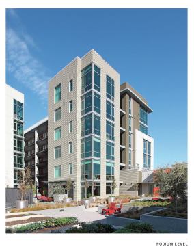 The building stands at a busy intersection, an 81-unit rental building.