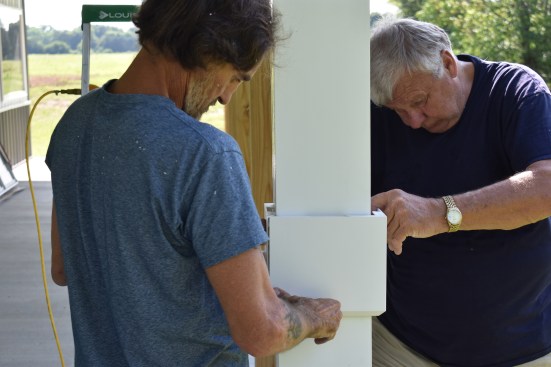 The Uptown cap/base option for Snap-Tite™ PVC column wraps