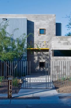 In 2007, Repp renovated and added onto the house he designed for himself as his thesis project in architecture school. Masonry block and cement-board panels create a low-maintenance exterior.