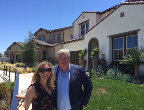 CalAtlantic national VP, communications Danielle Tocco, and San Diego division president Bill Ostrem