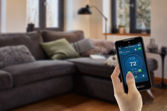 The Bosch Connected Control (BCC100) is a full-color, 5-inch, touchscreen thermostat that is Wi-Fi connected.