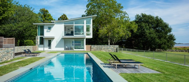 The Briggs Marsh Studio by Newport, R.I.-based Estes/Twombly Architects is an accessory building to a Little Compton, R.I.-based residence