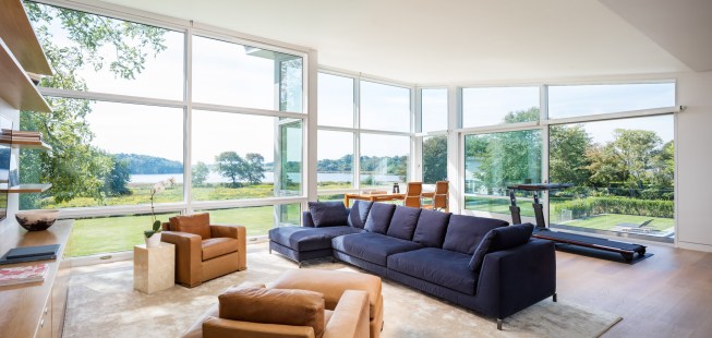 The Briggs Marsh Studio by Newport, R.I.-based Estes/Twombly Architects is an accessory building to a Little Compton, R.I.-based residence