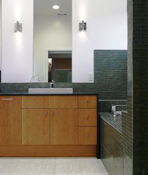 The master bathroom includes a Toto dual-flush toilet and Toto low-flow fixtures.