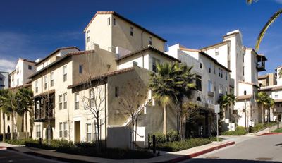 Packing a couple thousand graduate students into 11.4 acres is no easy feat, particularly when it involves knitting 840 units of campus housing into a dense urban framework without overshadowing the old-growth neighborhood next door (Westwood Village, circa 1922).