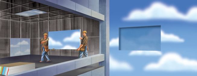 CertainTeed Gypsum  Later this year, CertainTeed Gypsum will offer a wallboard that features its patent-pending AirRenew technology, a product that will help create a healthy indoor environment by permanently reducing volatile organic compounds circulating indoors. It will capture formaldehyde and other aldehydes by converting them into inert compounds that safely remain within the board. 
www.airrenew.com.