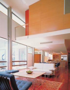 A simple plan, simple detailing, and rich materials yield an elegant efficiency and support the house’s outward focus.