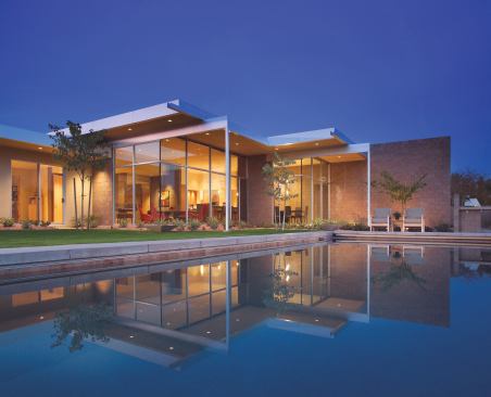 The jury's favorite things about this project included architectural restraint, a simple palette, and the continuation of concrete block walls inside and out.