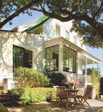 This remodel of the architect/owner's longtime family home preserves its original 1860s exterior.