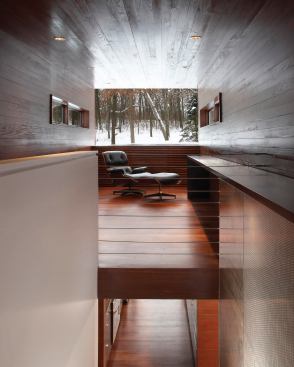 A rooftop-level addition contains this getaway space, aptly dubbed "The Observatory."