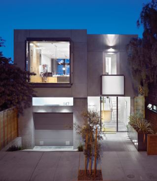 Grand Award - Custom Home / 3,000 to 5,000 Square Feet

Laidley Street Residence, San Francisco



Zack / de Vito Architecture, San Francisco



Panelization as the primary construction method cuts down on construction waste, but that was just one aspect of the firm's environmental strategy. It employed green materials, such as blown-in cellulose insulation and sustainably harvested palmwood flooring, and the building produces much of its own energy through rooftop photovoltaic panels and solar hot water. The translucent central staircase distributes light throughout all three floors.