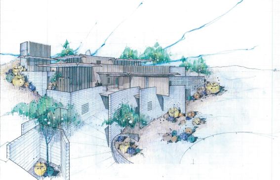 A rendering of the project.