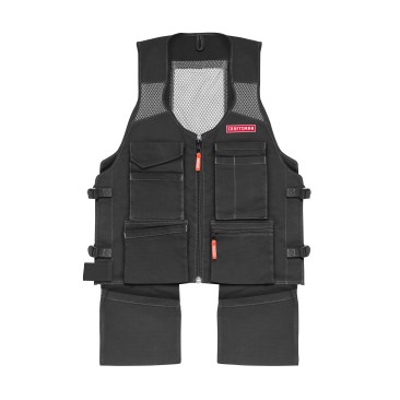 The Craftsman Work Vest has nine pockets, all on the front of the garment.