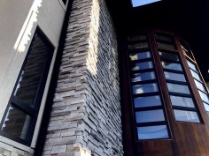 The Pro-Fit Terrain Ledgestone veneer in Ethos.