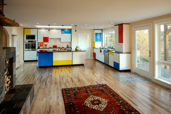 Kitchen View from Living Room; open concept