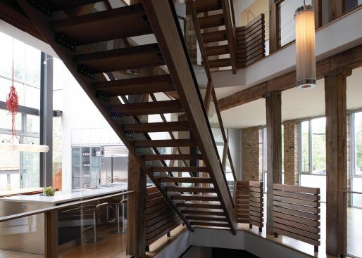 Timber fittings add to the kit-of-parts feel and rough-and-ready look that maintain the spirit of the original building.